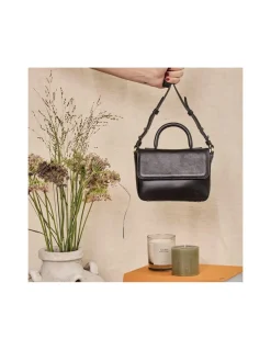 Women'S Leather Bag^MONPIEL Small Armored Leather Bag Black
