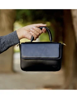 Women'S Leather Bag^MONPIEL Small Armored Leather Bag Black