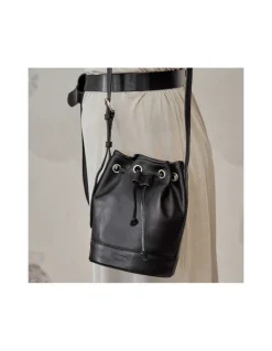 Women'S Leather Bag^MONPIEL Small Bucket Bag Black
