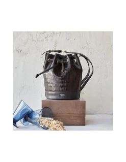 Women'S Leather Bag^MONPIEL Small Bucket Bag Coco Brown