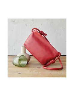 Women'S Leather Bag^MONPIEL Small Knots Bag Red