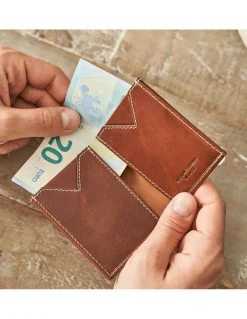 Men'S Leather Wallets^MONPIEL Small Men'S Wallet Slim Havana