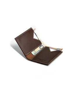 Men'S Leather Wallets^MONPIEL Small Men'S Wallet Slim Brown