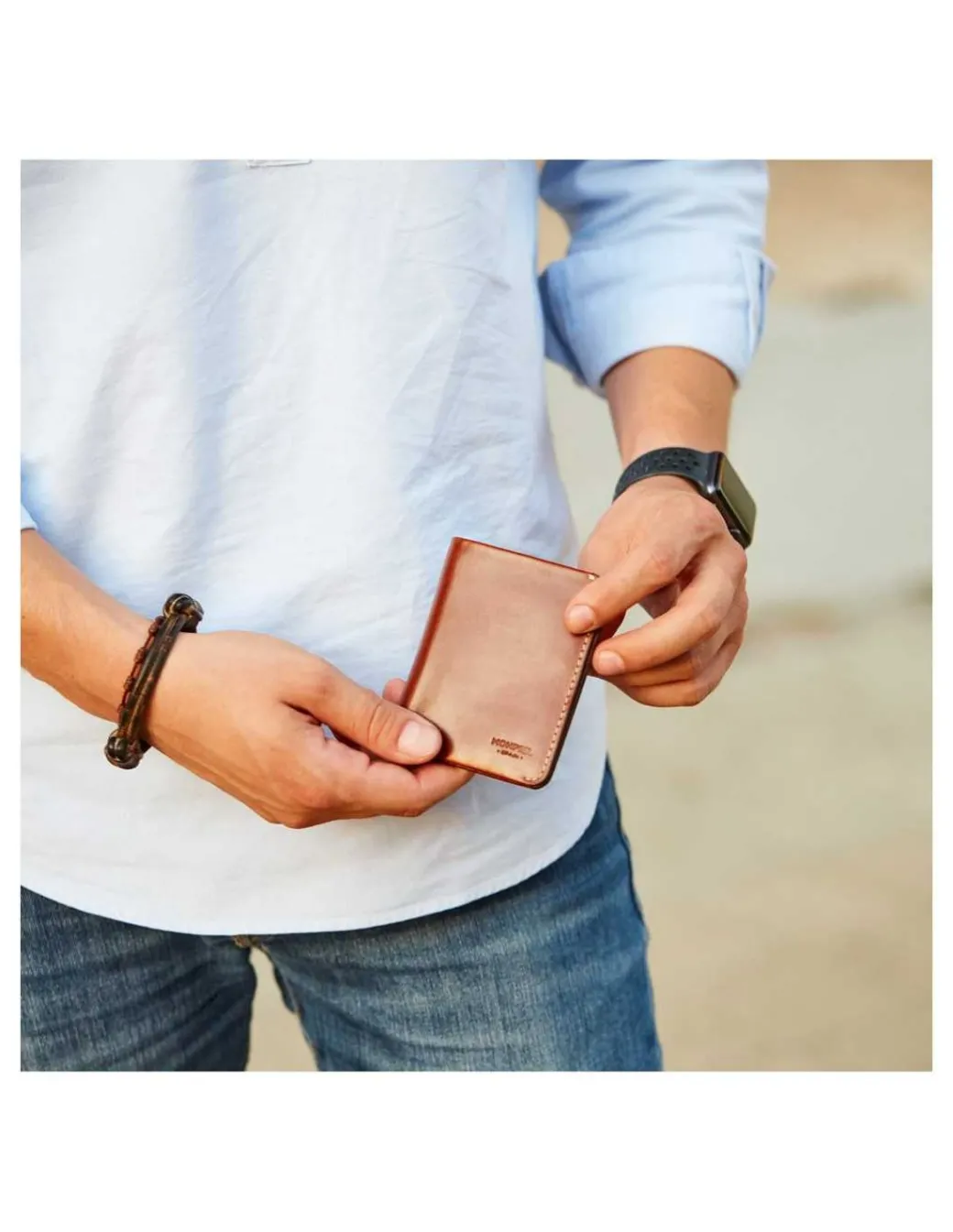 Men'S Leather Wallets^MONPIEL Small Men'S Wallet With Coin Pocket Mini Havana