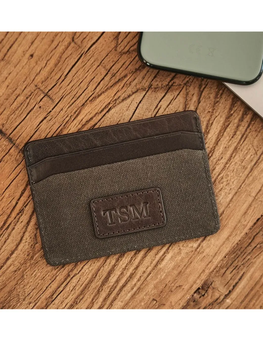 Leather Card Holders^MONPIEL Sport Card Holder Green