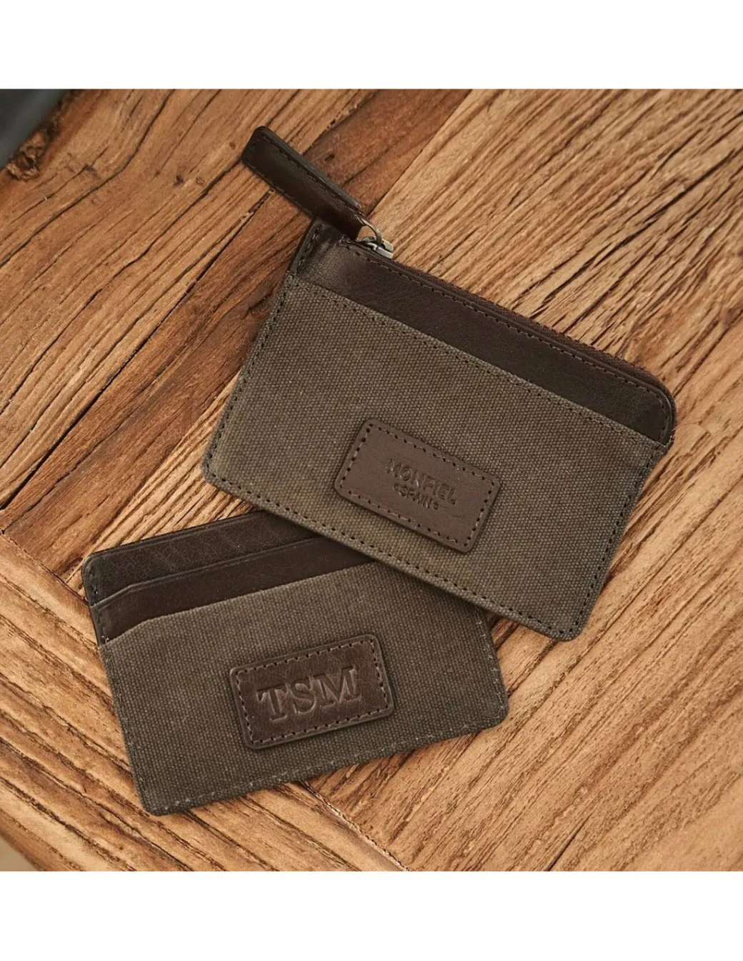 Leather Card Holders^MONPIEL Sport Card Holder Green