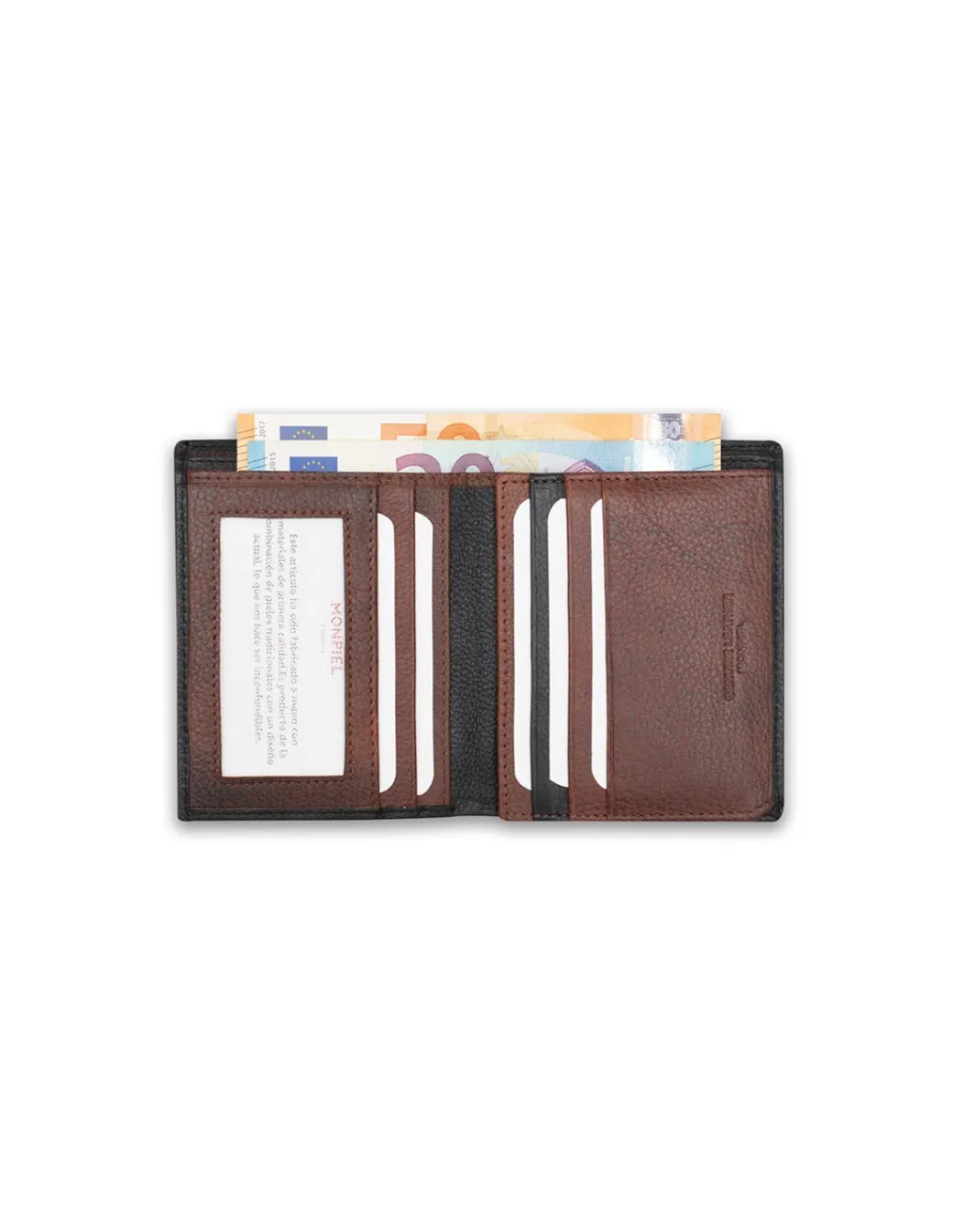 Men'S Leather Wallets^MONPIEL Stamped Basic Wallet Black
