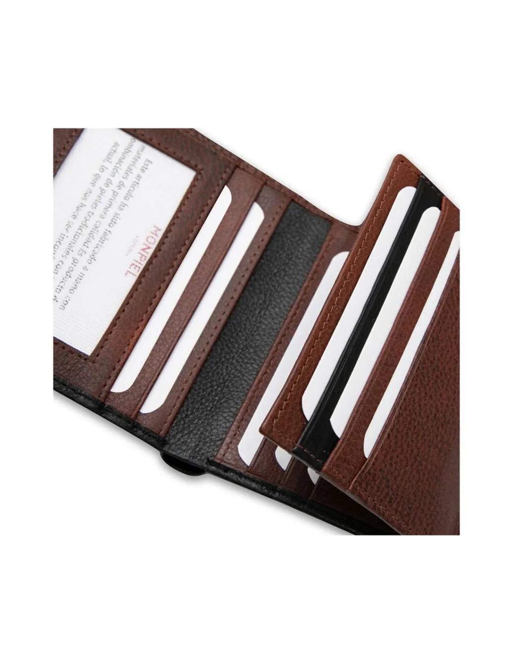 Men'S Leather Wallets^MONPIEL Stamped Basic Wallet Black