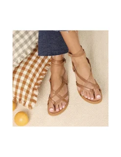 Women Leather Sandals^MONPIEL Strappy Bali Sandal Leather