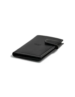 Men'S Leather Wallets^MONPIEL Wallet With Clasp And Back Purse Central Logo Black