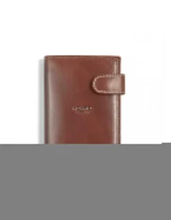 Men'S Leather Wallets^MONPIEL Wallet With Clasp And Interior Purse Central Logo Leather