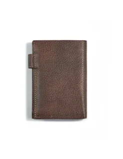 Men'S Leather Wallets^MONPIEL Wallet With Clasp And Two Tone Interior Purse Brown