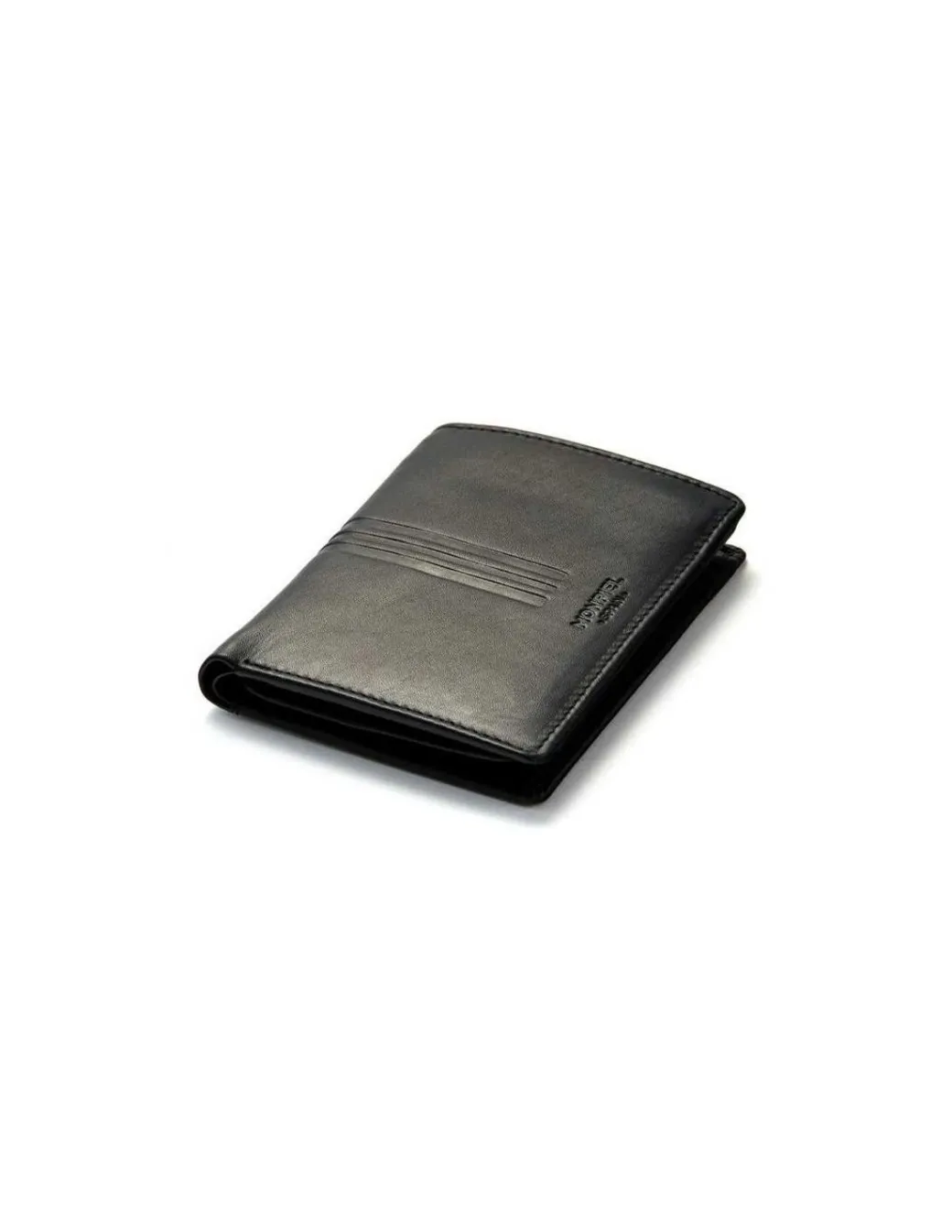 Men'S Leather Wallets^MONPIEL Wallet With Clasp Inside And Coin Pocket Mountain Black