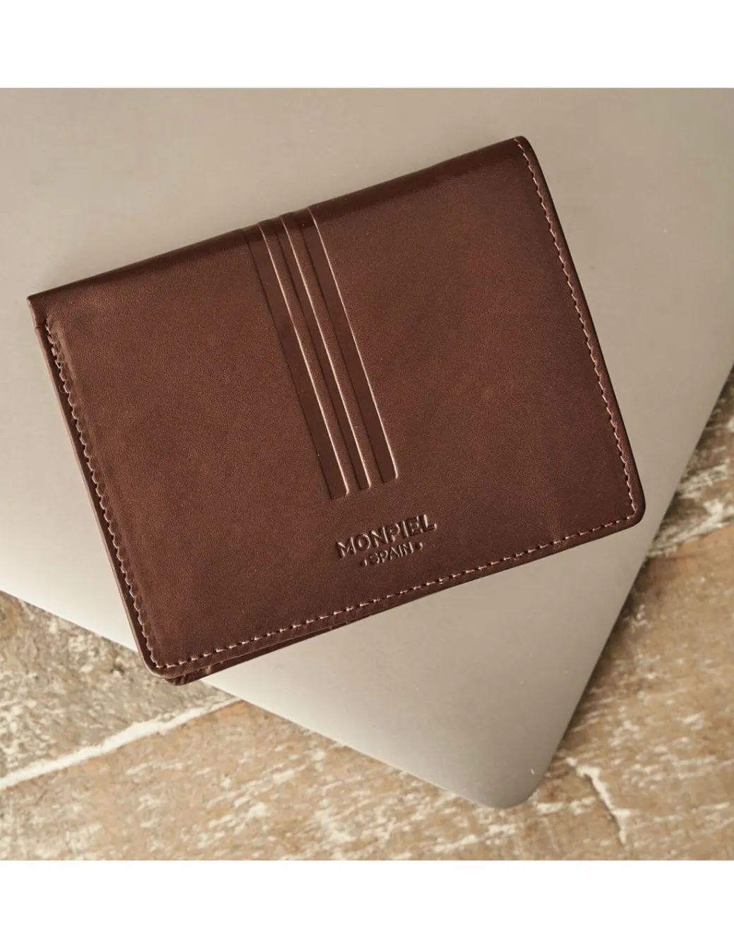 Men'S Leather Wallets^MONPIEL Wallet With Clasp Inside And Coin Pocket Mountain Brown