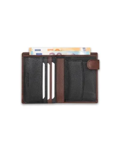 Men'S Leather Wallets^MONPIEL Wallet With Loop And Purse Inside Printed Havana