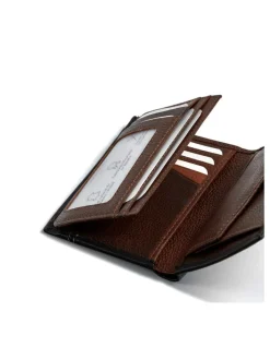 Men'S Leather Wallets^MONPIEL Wallet With Purse Inside Two Tones Brown