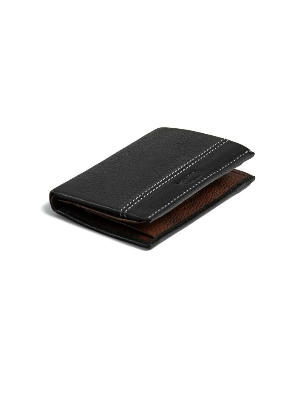 Men'S Leather Wallets^MONPIEL Wallet With Purse Inside Two Tones Black