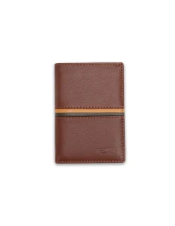 Men'S Leather Wallets^MONPIEL Wallet With Purse Inside Color Stripes Havana