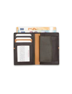 Men'S Leather Wallets^MONPIEL Wallet With Purse Inside Color Stripes Brown