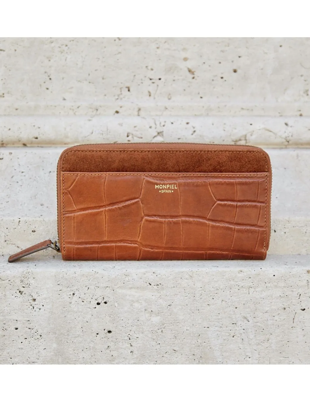 Women'S Leather Wallets^MONPIEL Woman Zip Wallet Leather