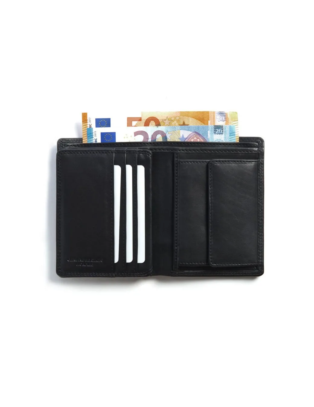 Men'S Leather Wallets^MONPIEL Xl Leather Wallet With Coin Purse Black