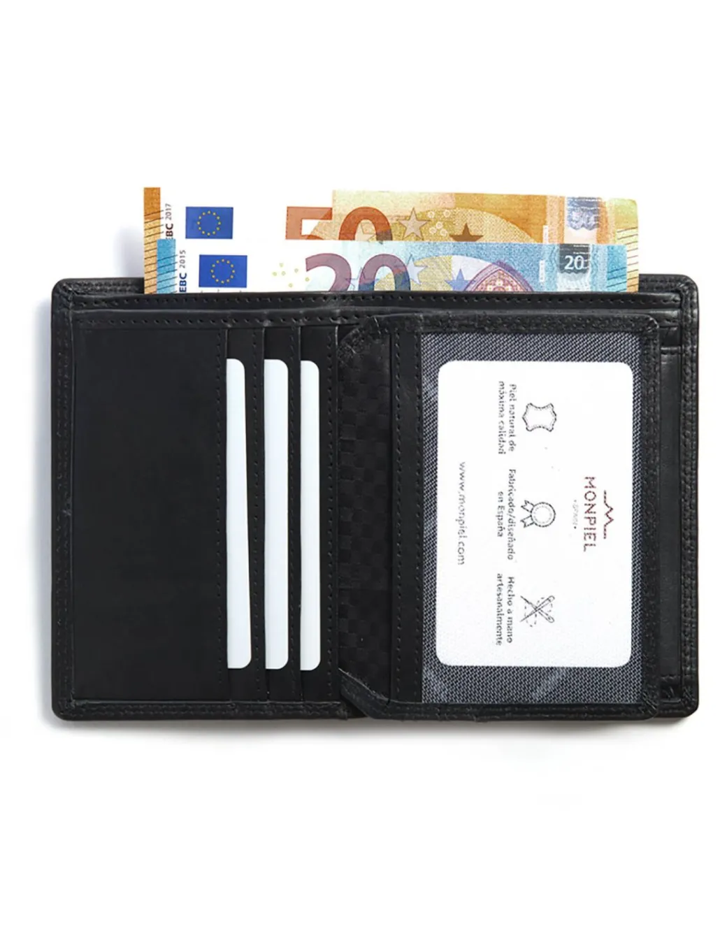 Men'S Leather Wallets^MONPIEL Xl Leather Wallet With Coin Purse Black