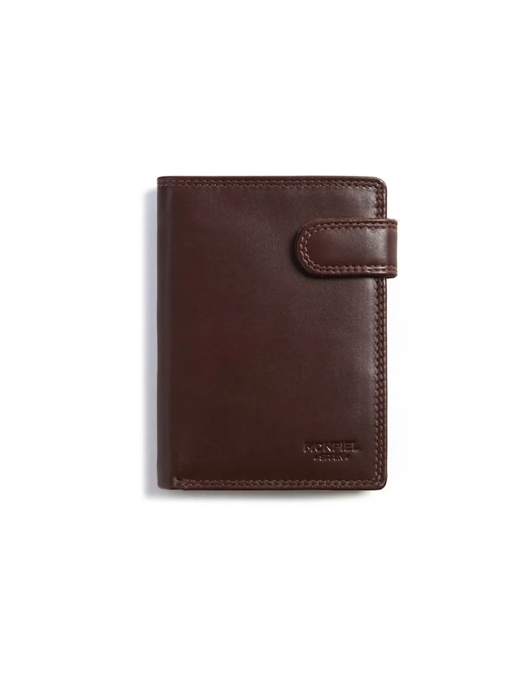 Men'S Leather Wallets^MONPIEL Xl Leather Wallet With Loop And Coin Purse Brown