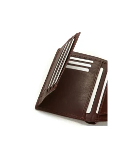 Men'S Leather Wallets^MONPIEL Xl Leather Wallet With Loop And Coin Purse Brown